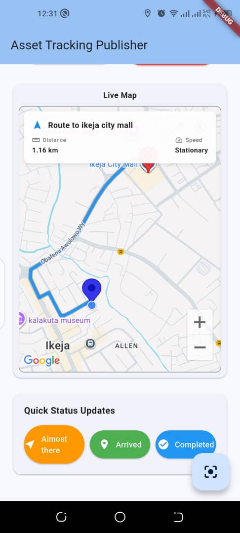 Asset Tracking Publisher
