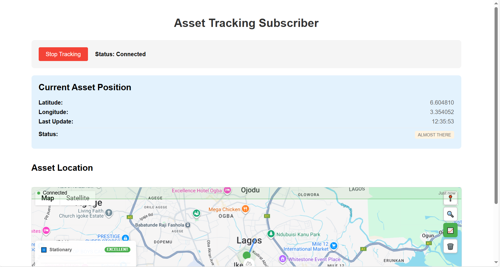 Asset Tracking Subscriber